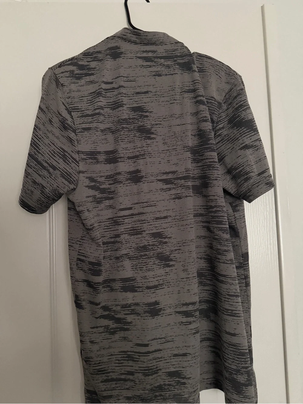 adidas Gray Heathered Short-Sleeve Polo